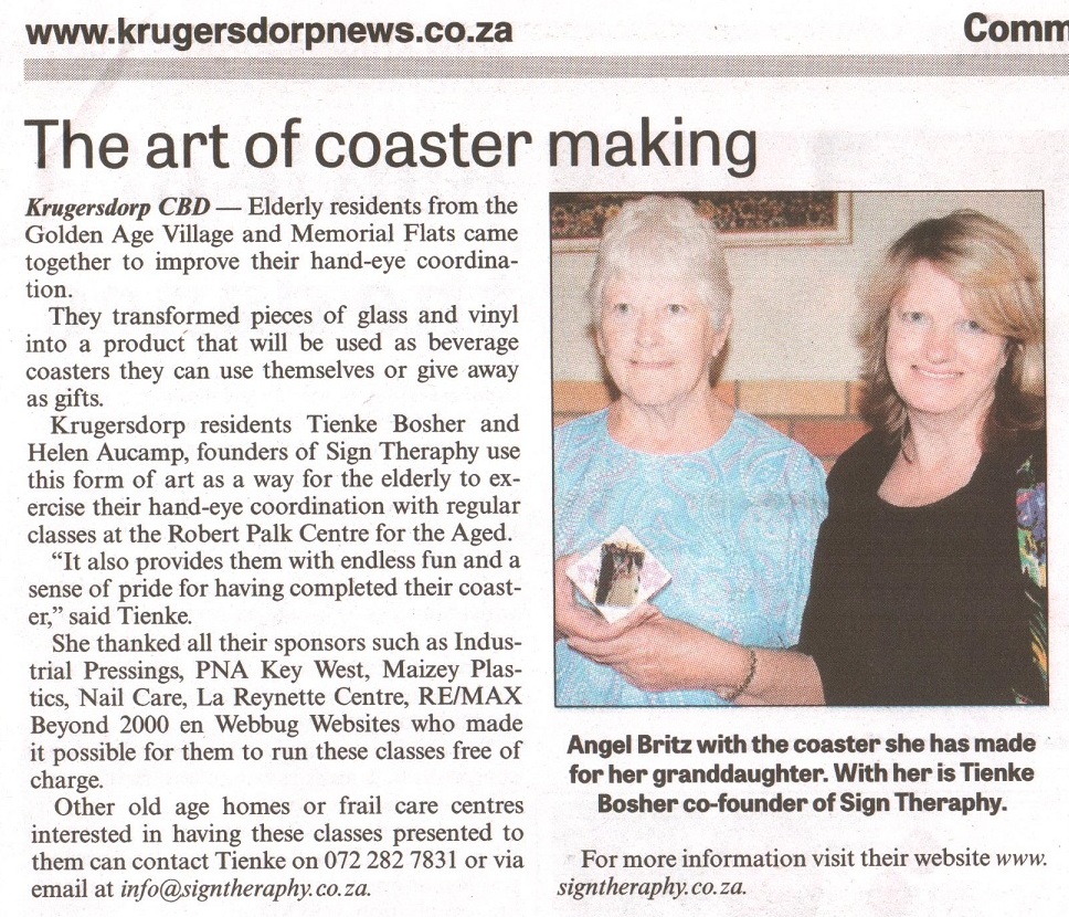 Coaster Article KDP NEWS